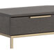 Rebel 63 X 17.75 inch Gold / Charcoal Grey Console Table with Drawers